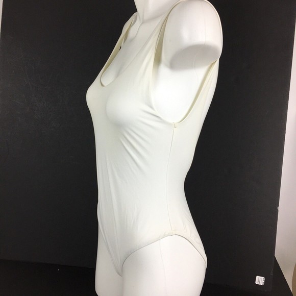 New VICTORIA'S SECRET Low Back Swimsuit Women's Size 10 White Bridal Sexy - Picture 8 of 10